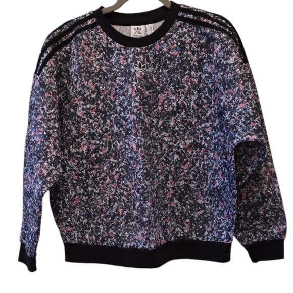 Adidas Floral Pullover. Size Small - Picture 2 of 9
